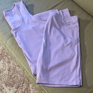 Lavender two piece short  Set new